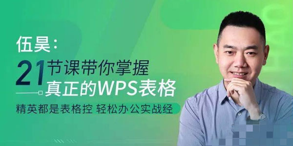 伍昊-WPS表格零基础教程 21节课带你掌握WPS表格