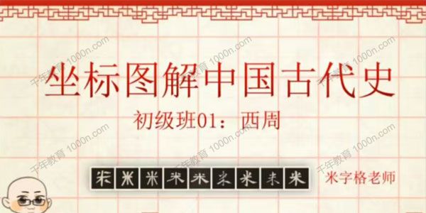 米字格老师 坐标图解中国古代史暑期班