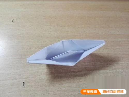 立体纸船怎么折,折纸船的方法与步骤图片(图12)